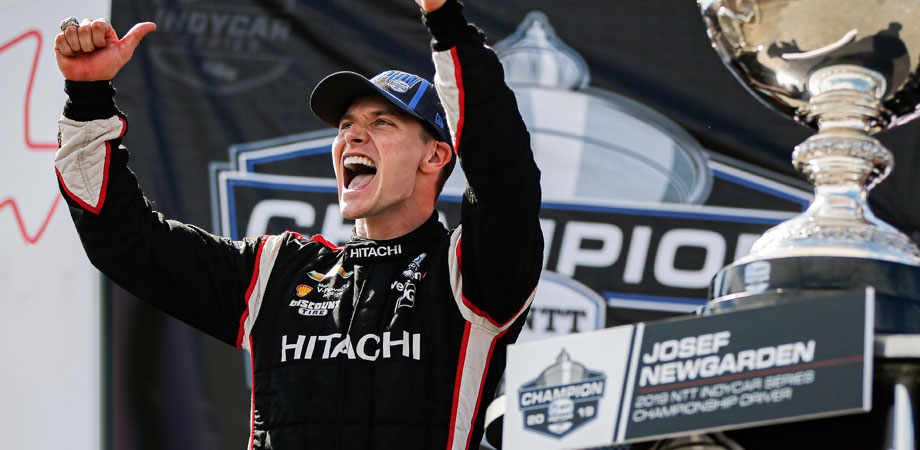 Josef Newgarden at race