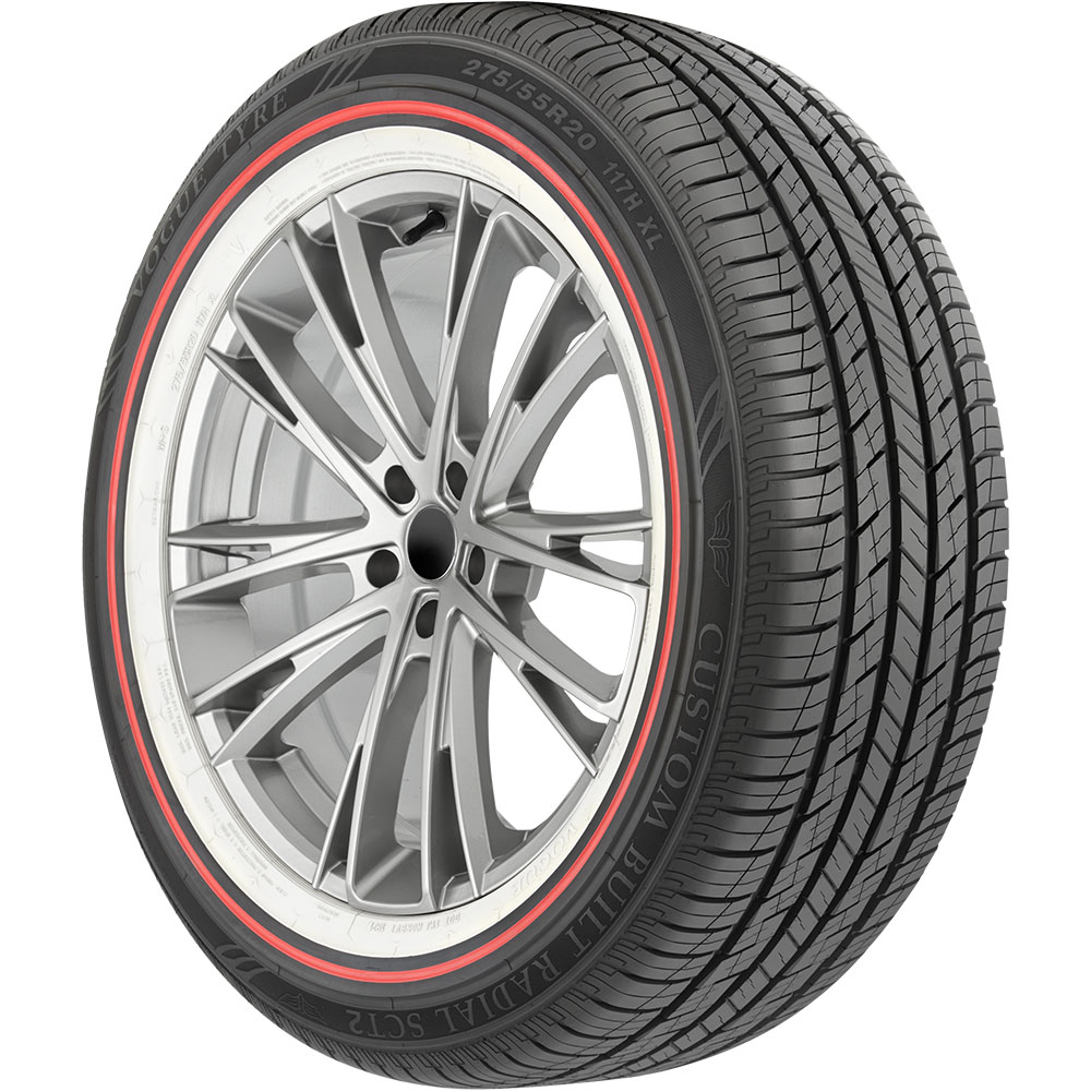 Vogue Custom Built Radial SCT2 Red Stripe 275 55 R20 117H XL RED