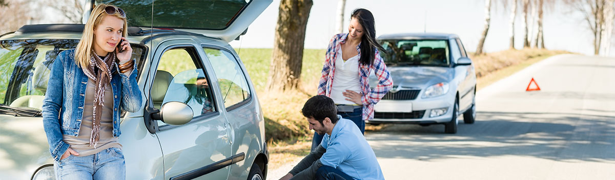 repair flat tire near DIA