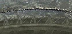 Tire belt separation