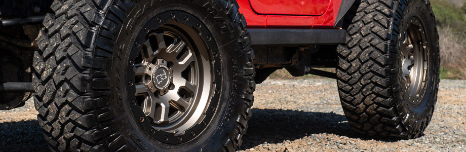 red chrome truck rims