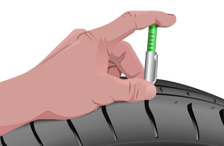 How to read a tire tread depth gauge