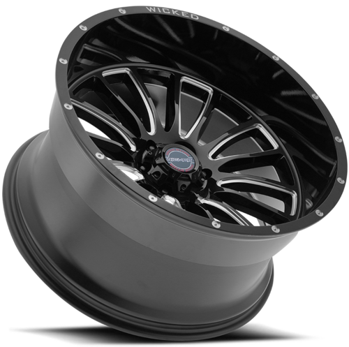 Wicked Off-Road Wheels W908 20 X10 8-165.10 -24 BKGLBA | America's Tire