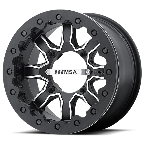 MSA Offroad Wheels F1 Beadlock 14 X7 4110.00 4+3 BKMTMA
