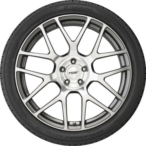 YOKOHAMA GEOLANDAR X-CV 255/55R18 WedsSport SA-25R BLC2 18インチ 9.5J+12 5H-114.3 4本セット