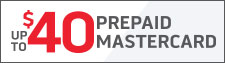 Up to $40 Prepaid Mastercard