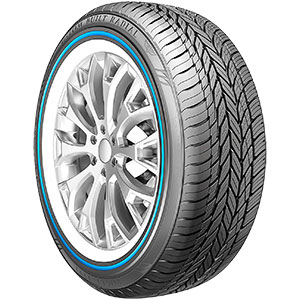 Custom Built Radial Blue Stripe