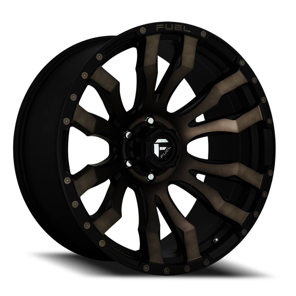 2 NEW MATTE BLACK FUEL WHEELS BLITZ D674 20X10 8170 (111580