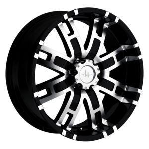 black and chrome truck rims