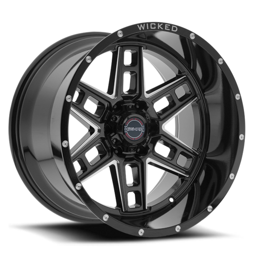 Wicked OffRoad Wheels W906 20 X12 8170.00 44 BKGLBA Discount Tire