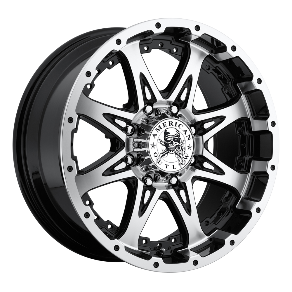 The American Outlaw Wheels Buckshot is a multi- spoke wheel design with inc...