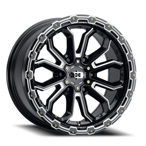 Vision Korupt front product medium 17  X8     5-110.00 30  BKGLBL