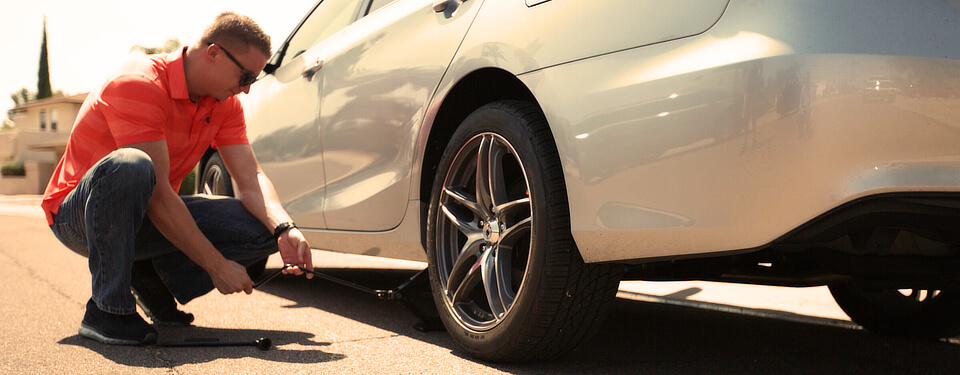 Loosen the lug nuts