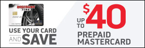 Up to $40 Discount Tire Credit Card Rebate