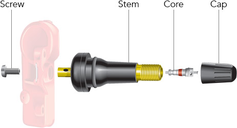 Tyre Pressure Sensor Valve Stem TPMS Service Repair Kit - China Tire Pressure  Sensor TPMS Kit, TPMS Service Kit