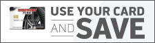 Use your Discount Tire credit card and save!